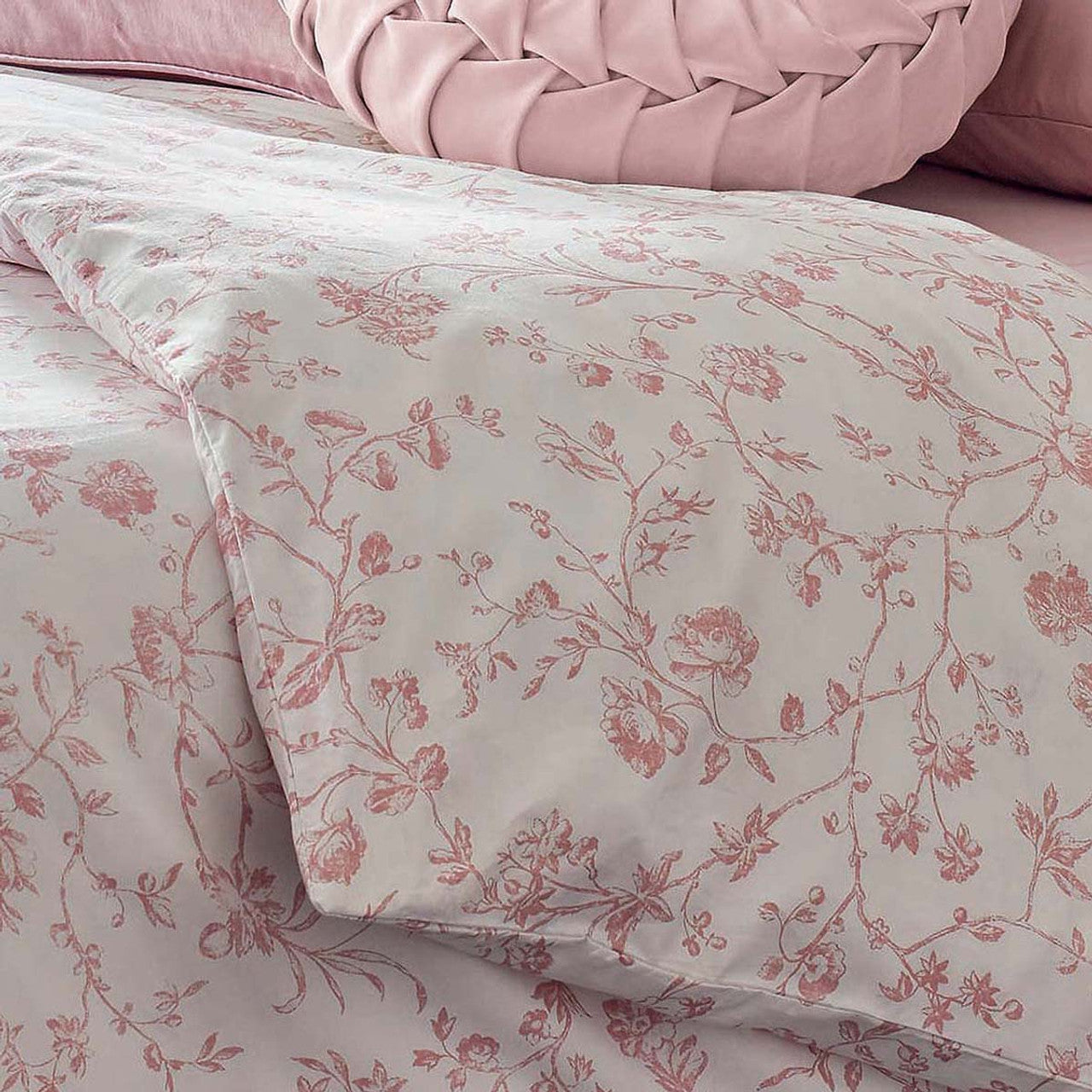 Laura Ashley Pink Comforter and Sheet Set