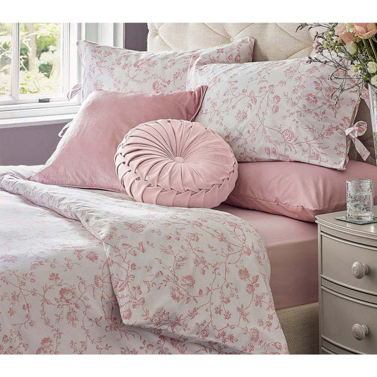 Laura Ashley Pink Comforter and Sheet Set